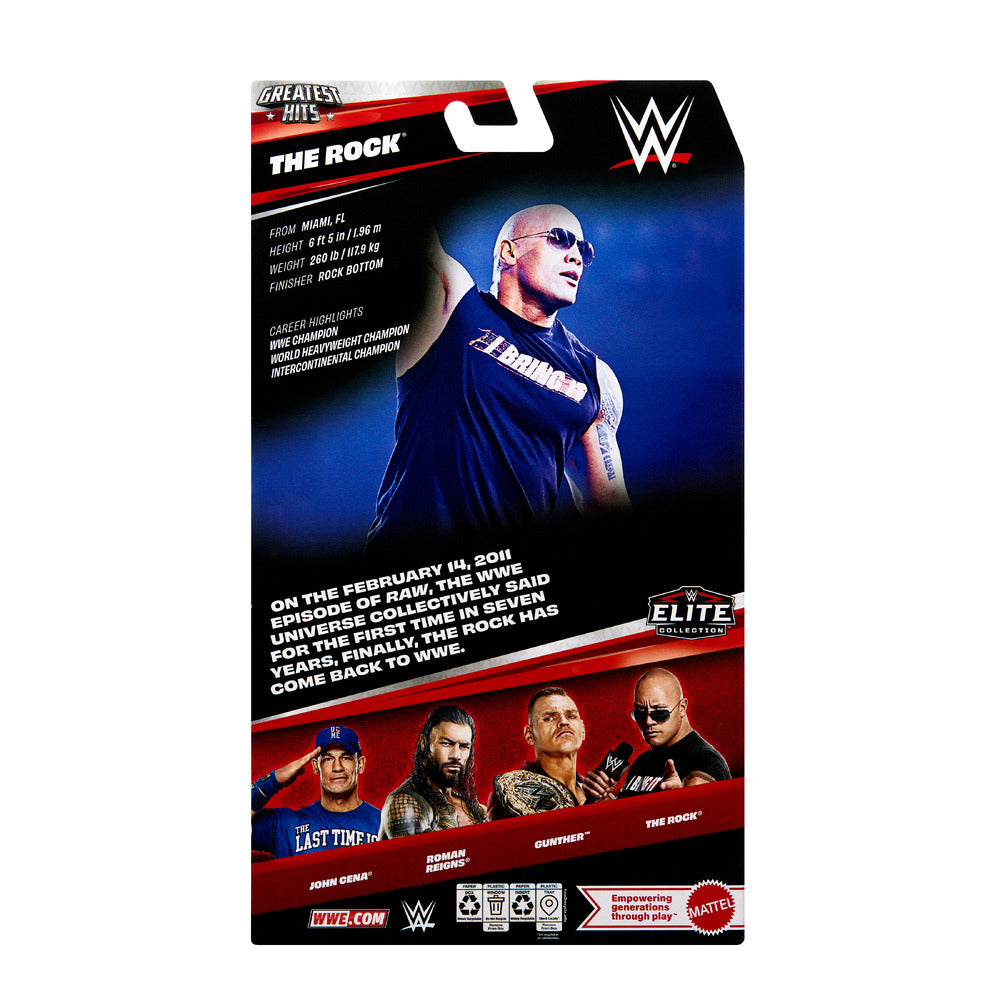WWE Elite Collection Greatest Hits: The Rock 6" Figure Mattel JHV03