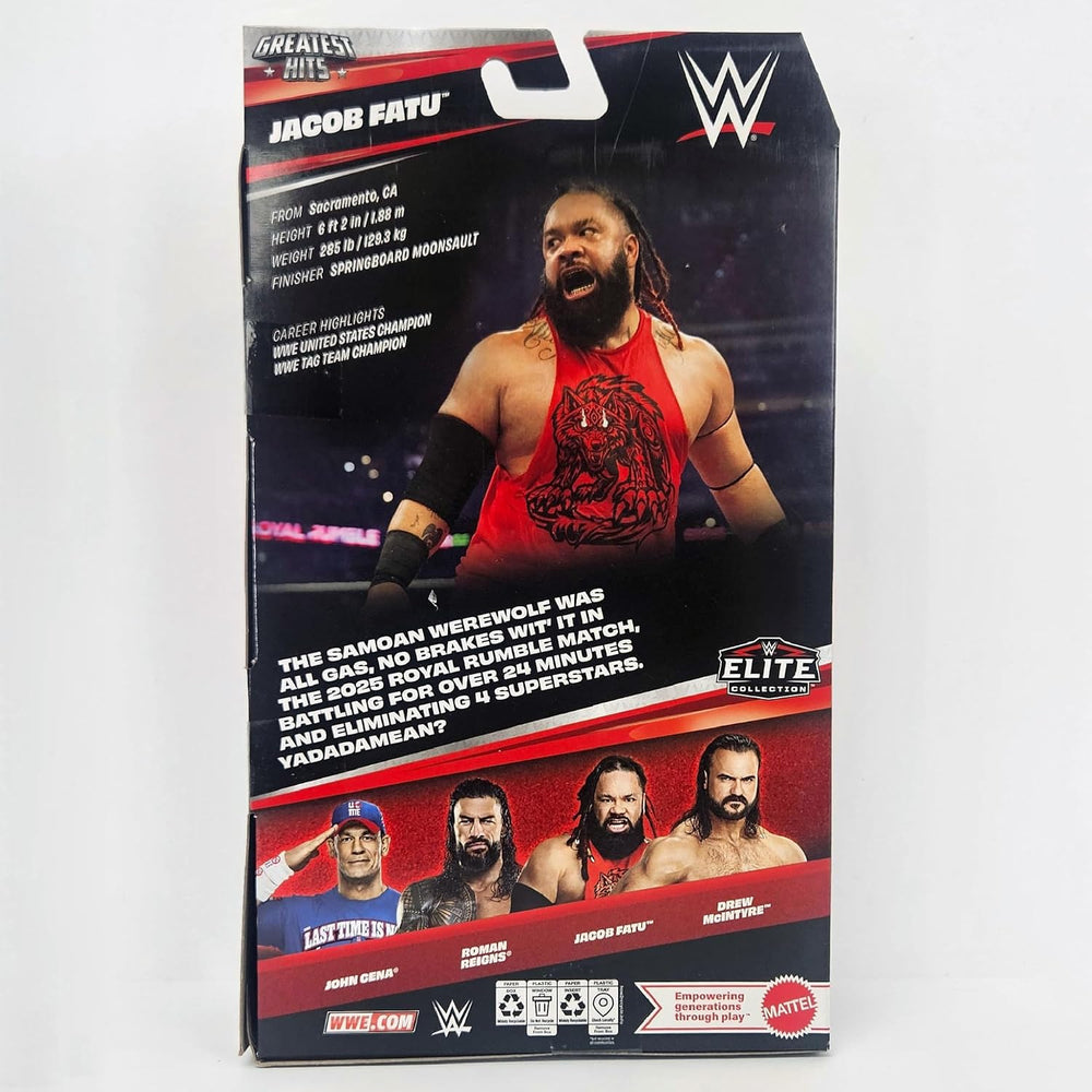 WWE Elite Collection Greatest Hits: Jacob Fatu 6" Figure Mattel JTX64