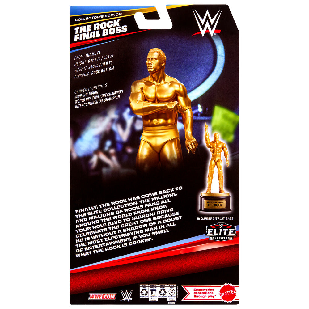 WWE Elite The Rock 6" Figure - Series 125 Mattel JMP64