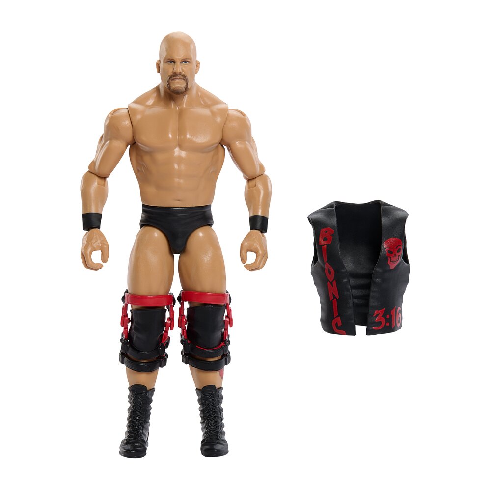 WWE Main Event "Stone Cold" Steve Austin 6" Figure - Series 167 Mattel JHJ27 - image 2