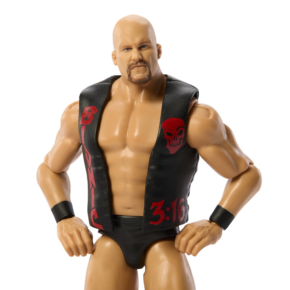 WWE Main Event "Stone Cold" Steve Austin 6" Figure - Series 167 Mattel JHJ27 - image 3