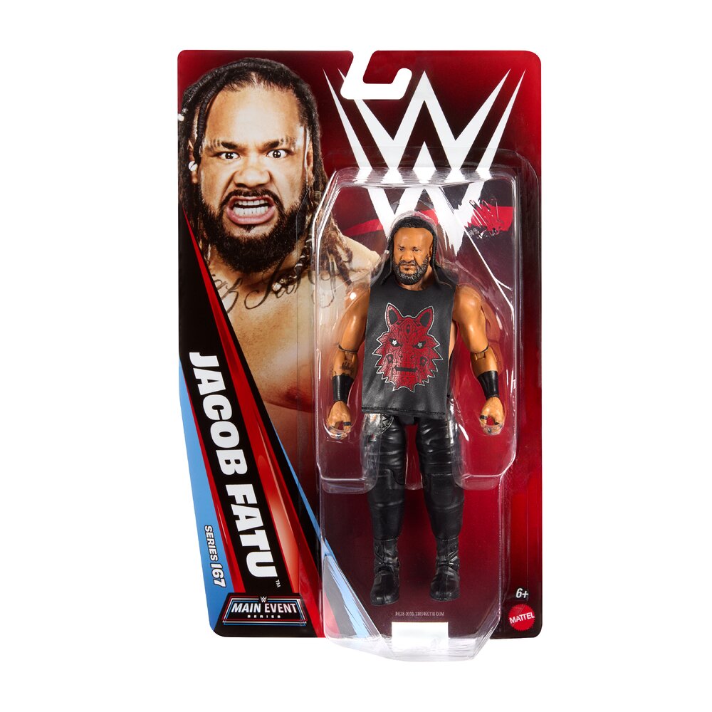 WWE Main Event Jacob Fatu 6" Figure - Series 167 Mattel JHJ28