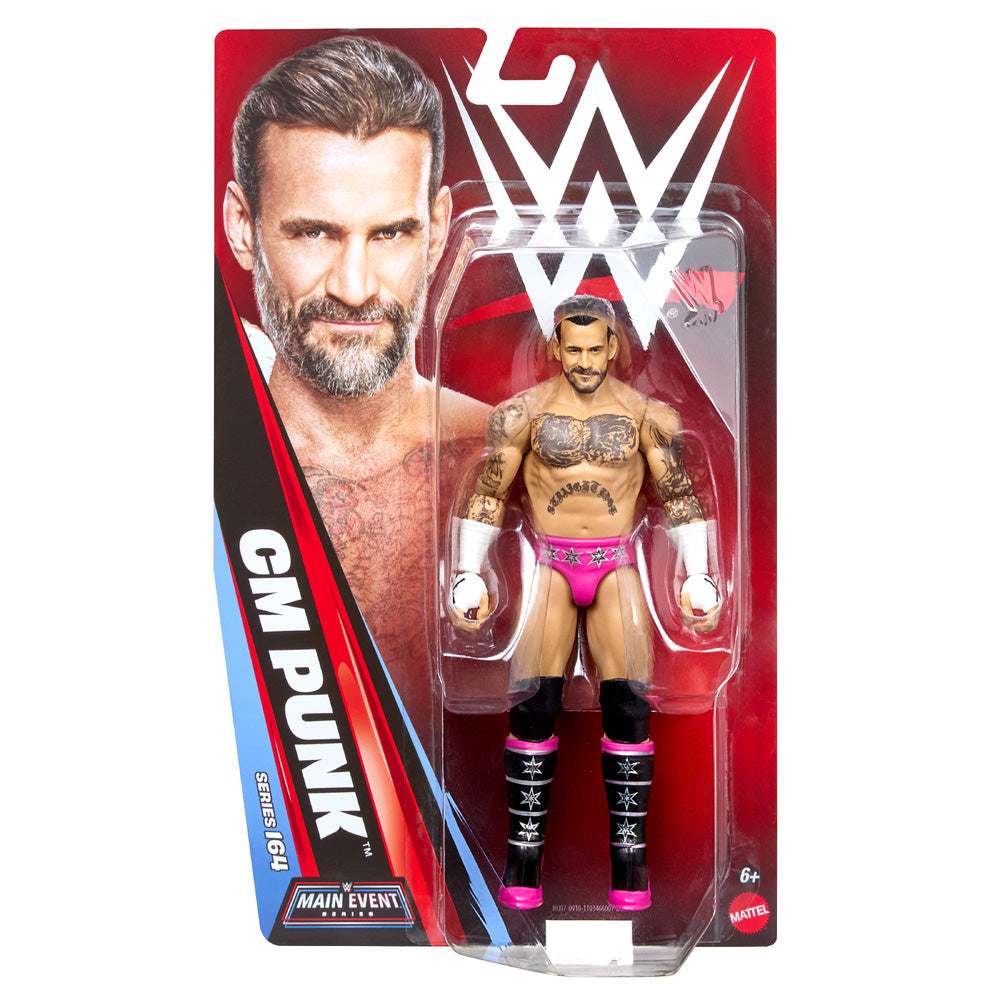 WWE Main Event: CM Punk 6" Figure - Series 164 Mattel JHJ07
