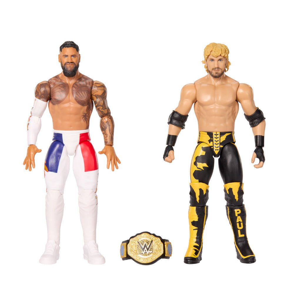 WWE Main Event Showdown 2-Pack Jey Uso vs Logan Paul S27 Mattel JHJ63