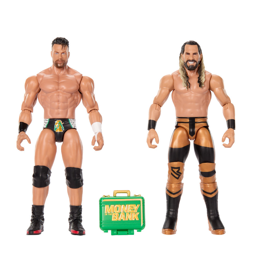 WWE Main Event Showdown 2-Pack Seth Rollins vs La Knight S27 Mattel JHJ64