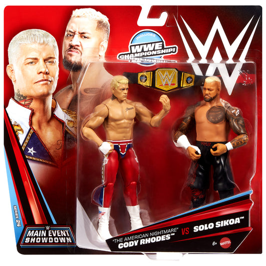 WWE Main Event Showdown: Cody Rhodes & Solo Sikoa 2-Pack S24 JHJ54