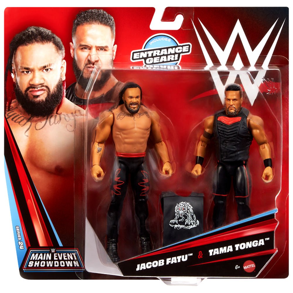 WWE Main Event Showdown: Jacob Fatu & Tama Tonga 2-Pack S24 JHJ56
