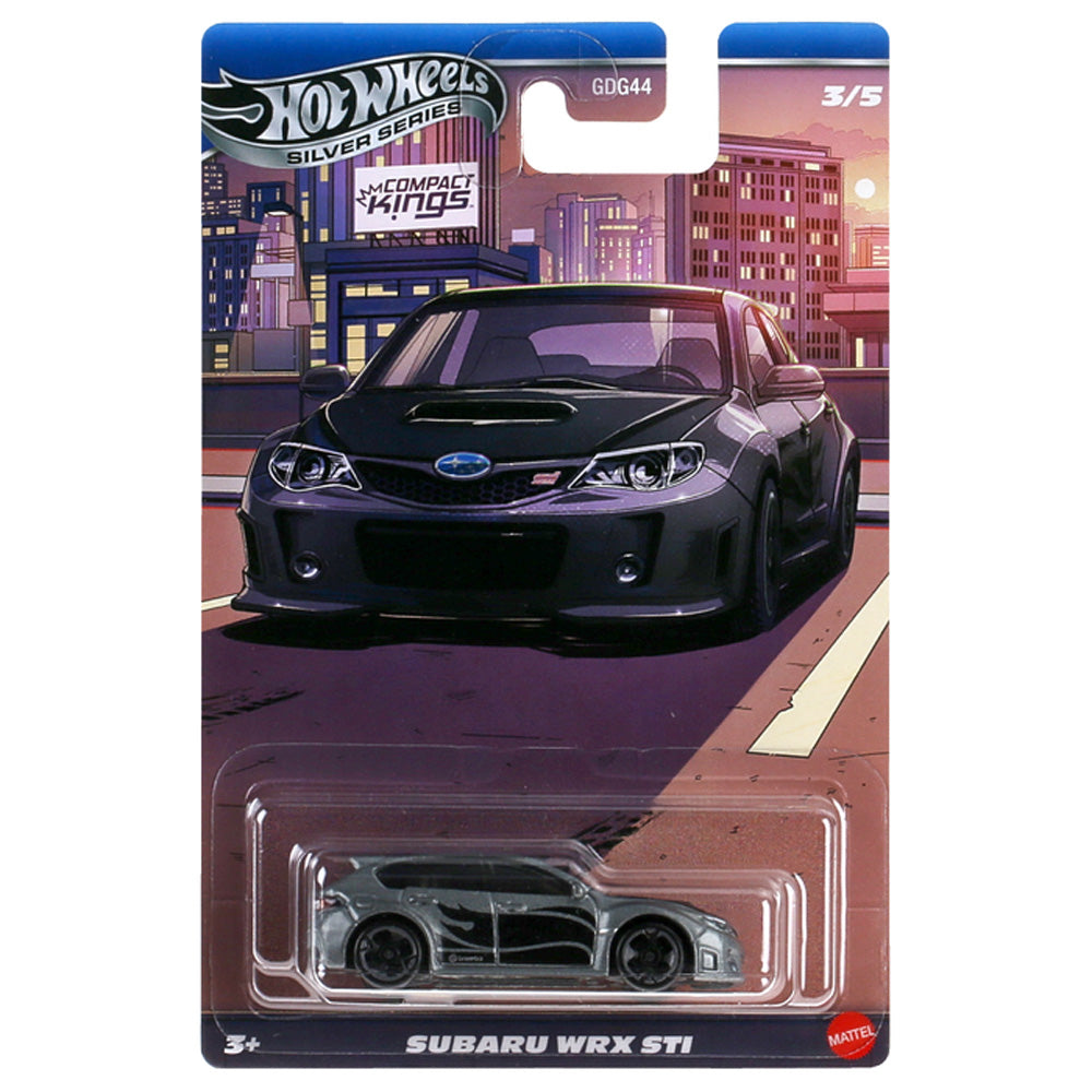 Hot Wheels Silver Series - Compact Kings: Subaru WRX STI 3/5 JKX59