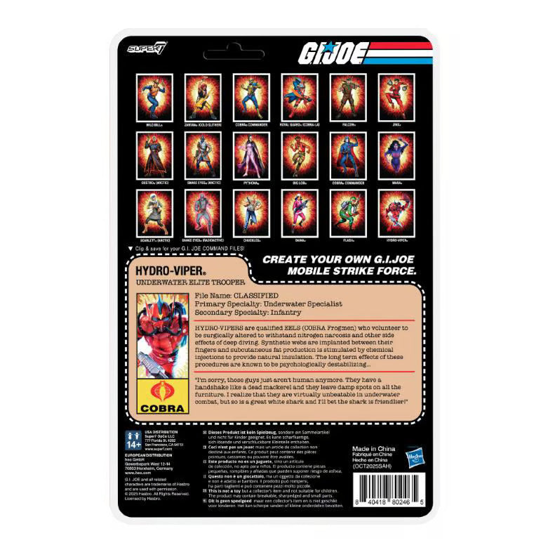 Super7 G.I. Joe ReAction+ Wave 7 - Hydro Viper (Comic) Action Figure