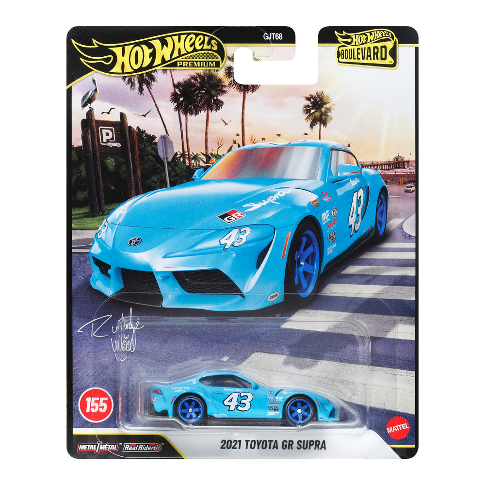 Hot Wheels Premium Boulevard 2021 Toyota GR Supra Age 3+ Mattel JHW34