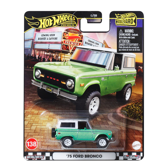 Hot Wheels Premium - Boulevard: '75 Ford Bronco JBL12 #138