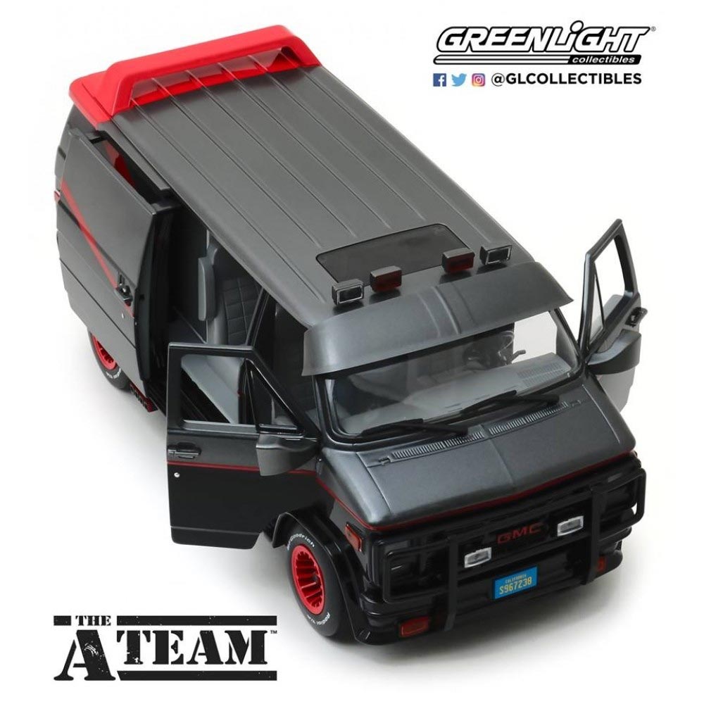 Greenlight 1:18 The A Team GMC Vandura Van (1983-87 TV Series) Diecast Model