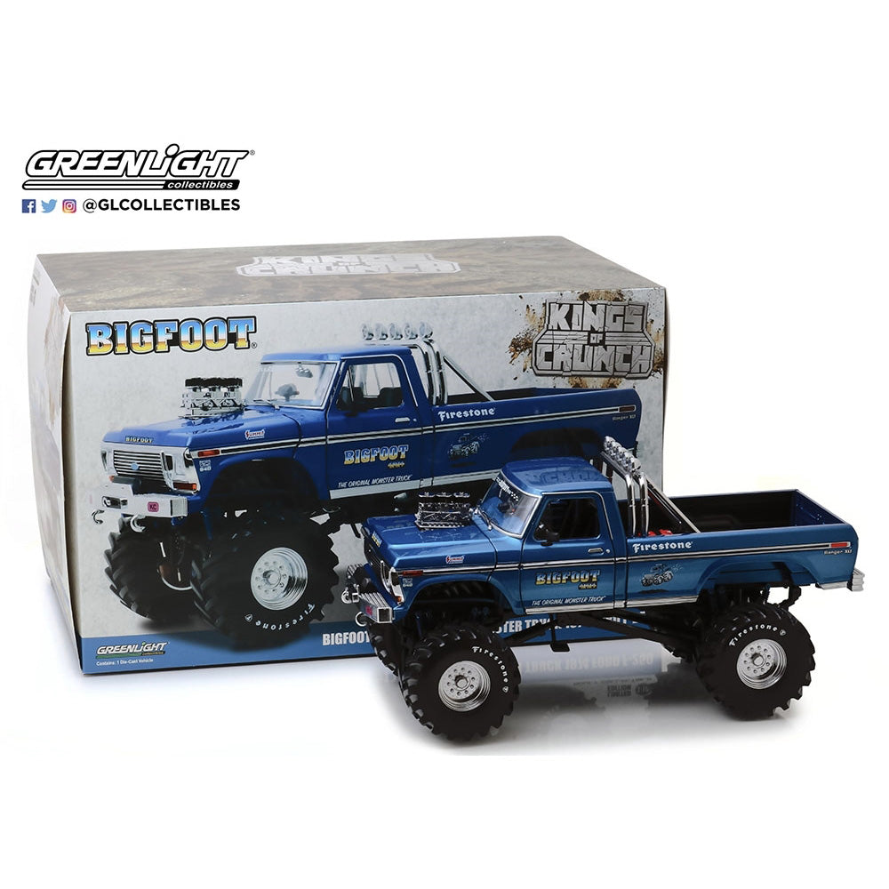 Greenlight Bigfoot No.1 Kings of the Crunch 1974 Ford F-250 48" 1:18 Diecast