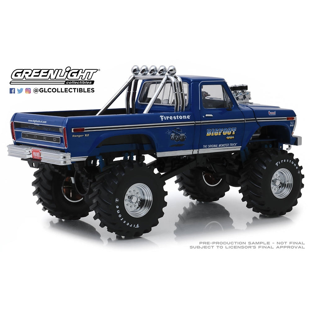 Greenlight Bigfoot No.1 Kings of the Crunch 1974 Ford F-250 48" 1:18 Diecast