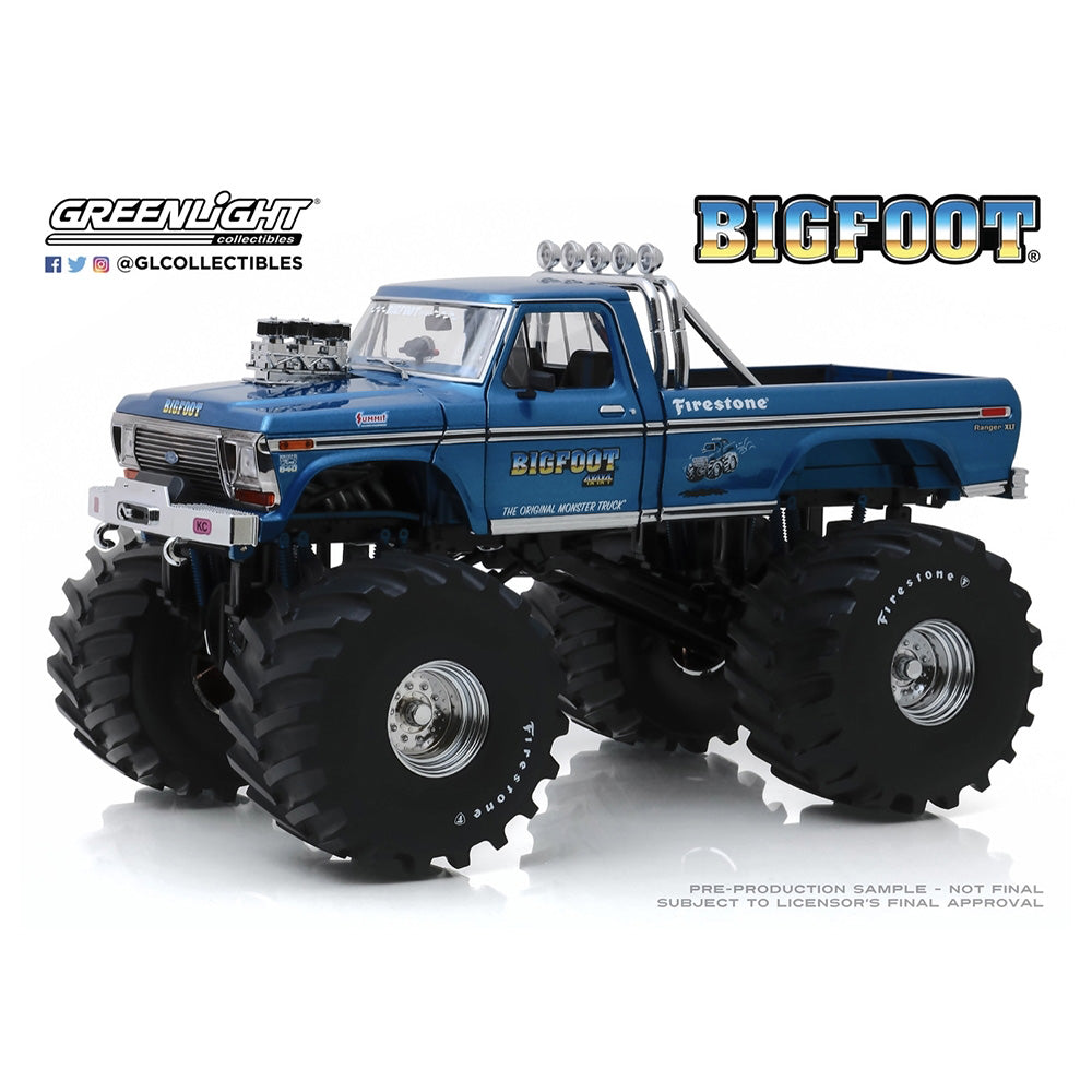 Greenlight Bigfoot No.1 1974 Ford F-250 Monster Truck 66” 1:18 Diecast Car 13541