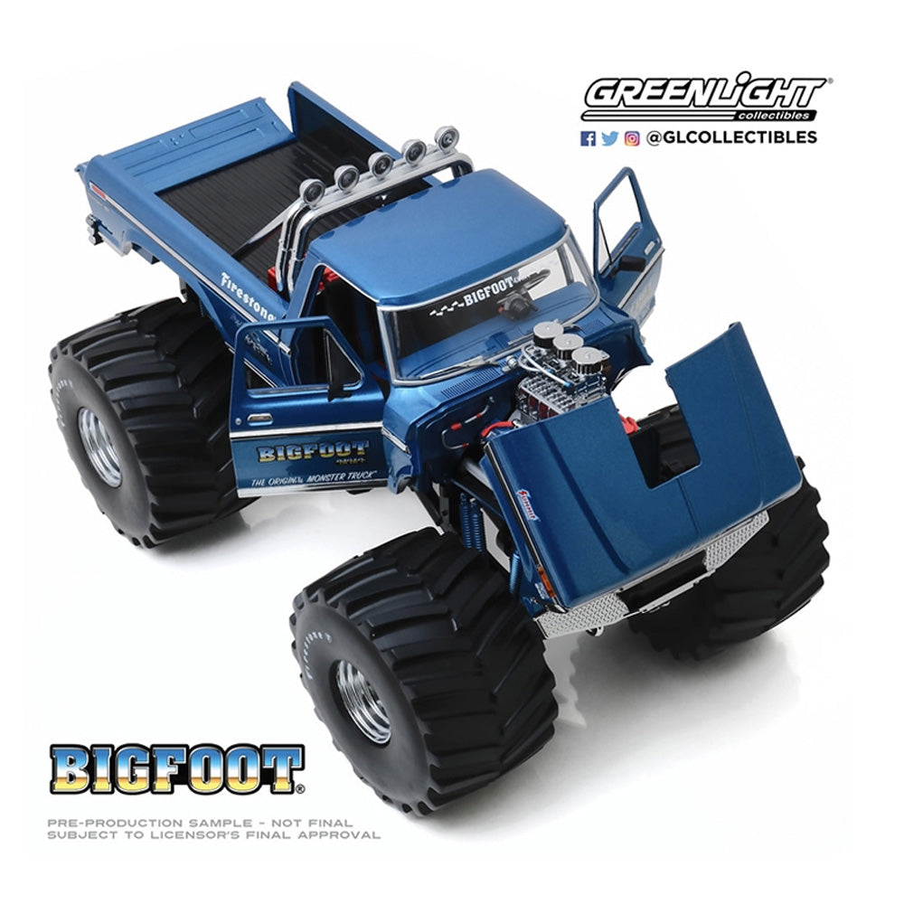 Greenlight Bigfoot No.1 1974 Ford F-250 Monster Truck 66” 1:18 Diecast Car 13541