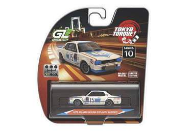 Greenlight 235110-B Tokyo Torque S10 Nissan Skyline Hakosuka Yellow 1:64 Diecast