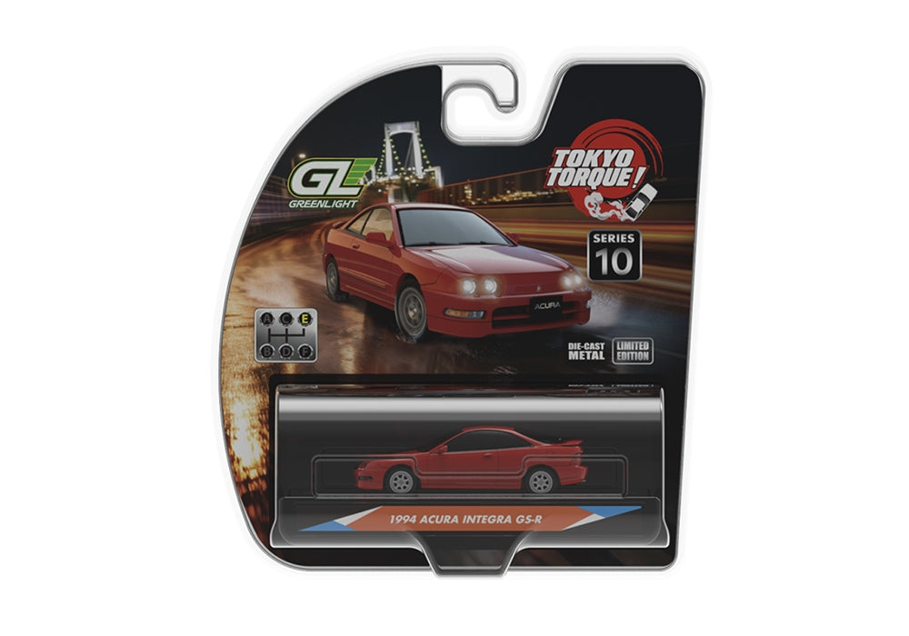 Greenlight 235110-E Tokyo Torque S10 Acura Integra GS-R Milano Red 1:64 Diecast - image 2
