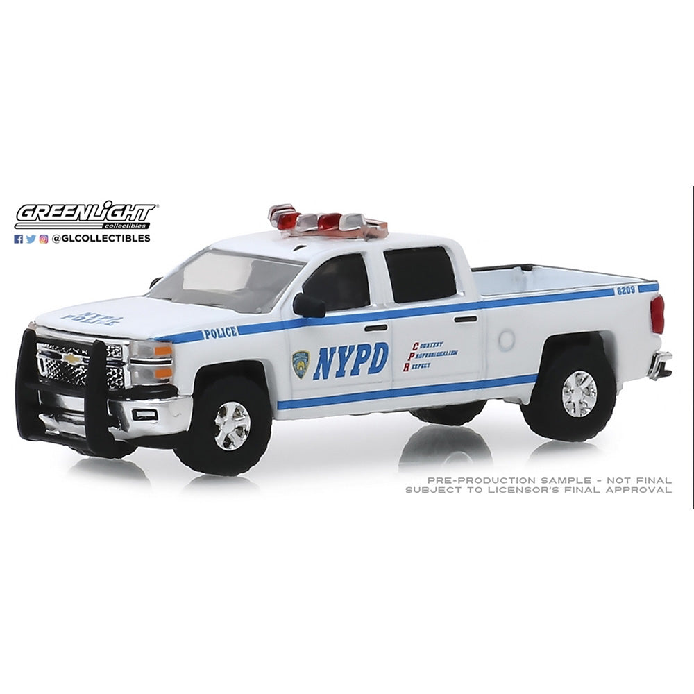 Greenlight 30093 Chevrolet Silverado 2015 New York City Police 1:64 Diecast Car