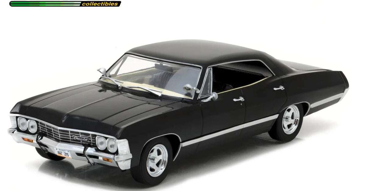 Greenlight 1967 Chevrolet Impala Sport Sedan Tuxedo Black 1:64 Diecast ...