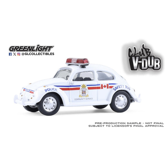 Greenlight Club V-Dub S21 Classic VW Beetle–London Canada Police 1:64 Car