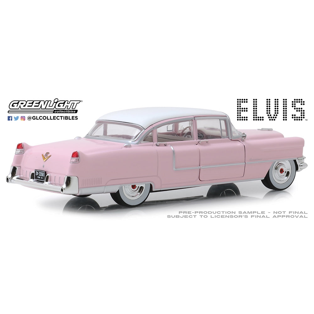 Greenlight 84092 Elvis Presley 1955 Pink Cadillac Fleetwood Series 60 1:24 Model