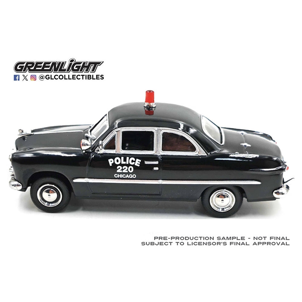 Greenlight 1949 Ford Custom Chicago Police 1:43 Diecast Car