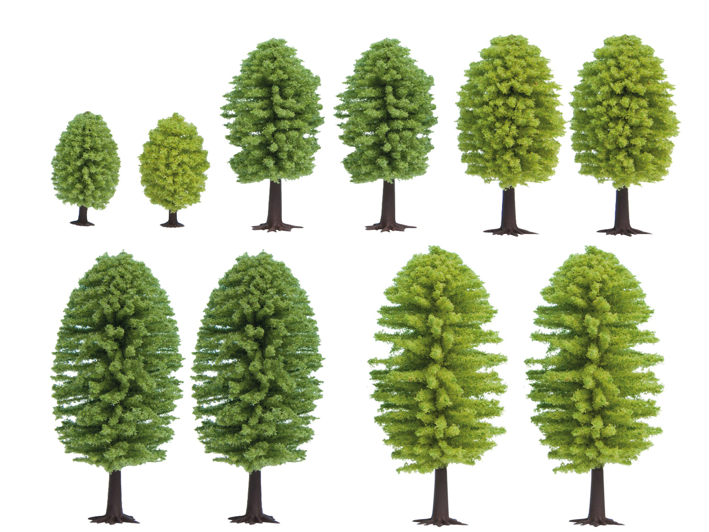 GAUGEMASTER Deciduous Trees (10) GM1800 OO Gauge