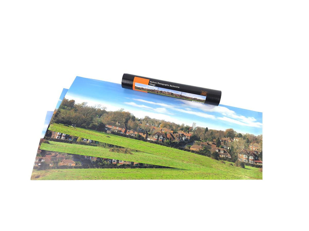 Gaugemaster Village Medium Photo Backscene (2038x228mm) GM3700104 TT