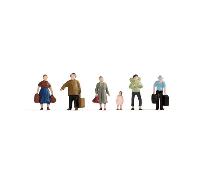 Gaugemaster Pedestrians with Luggage (6) Hobby Figure Set GM3910102 TT