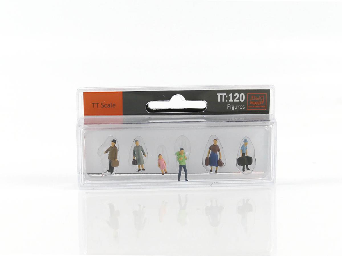 Gaugemaster Pedestrians with Luggage (6) Hobby Figure Set GM3910102 TT