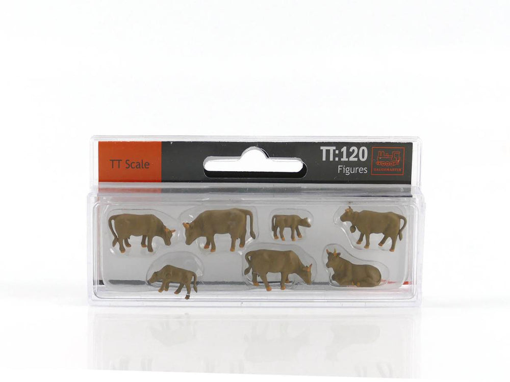 Gaugemaster Brown Cows (7) Hobby Figure Set GM3910105 TT