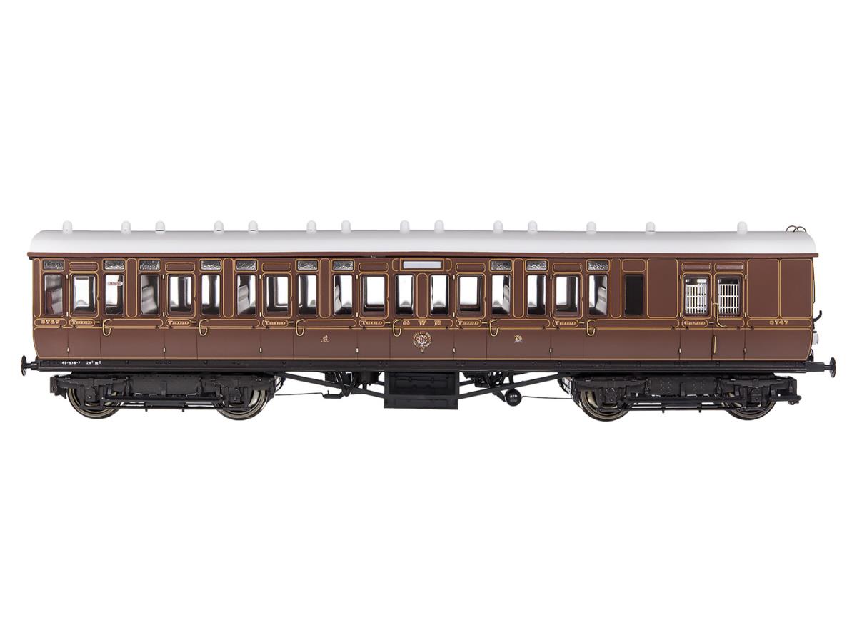 Gaugemaster GWR Toplight Coach Set (3) GWR Lined Crimson Pack A GM4310101
