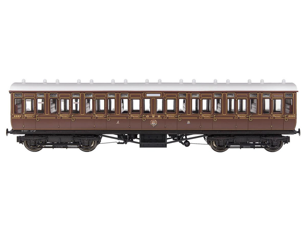 Gaugemaster GWR Toplight Coach Set (3) GWR Lined Crimson Pack B GM4310102