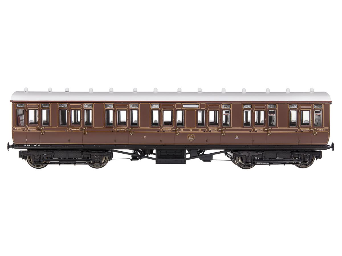 Gaugemaster GWR Toplight Coach Set (3) GWR Lined Crimson Pack B GM4310102