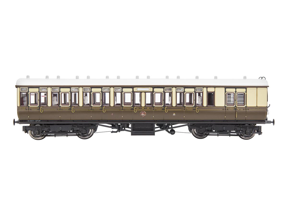 Gaugemaster GWR Toplight Coach Set (3) GWR Chocolate/Cream Pack A GM4310103