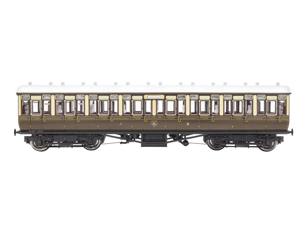 Gaugemaster GWR Toplight Coach Set (3) GWR Chocolate/Cream Pack A GM4310103