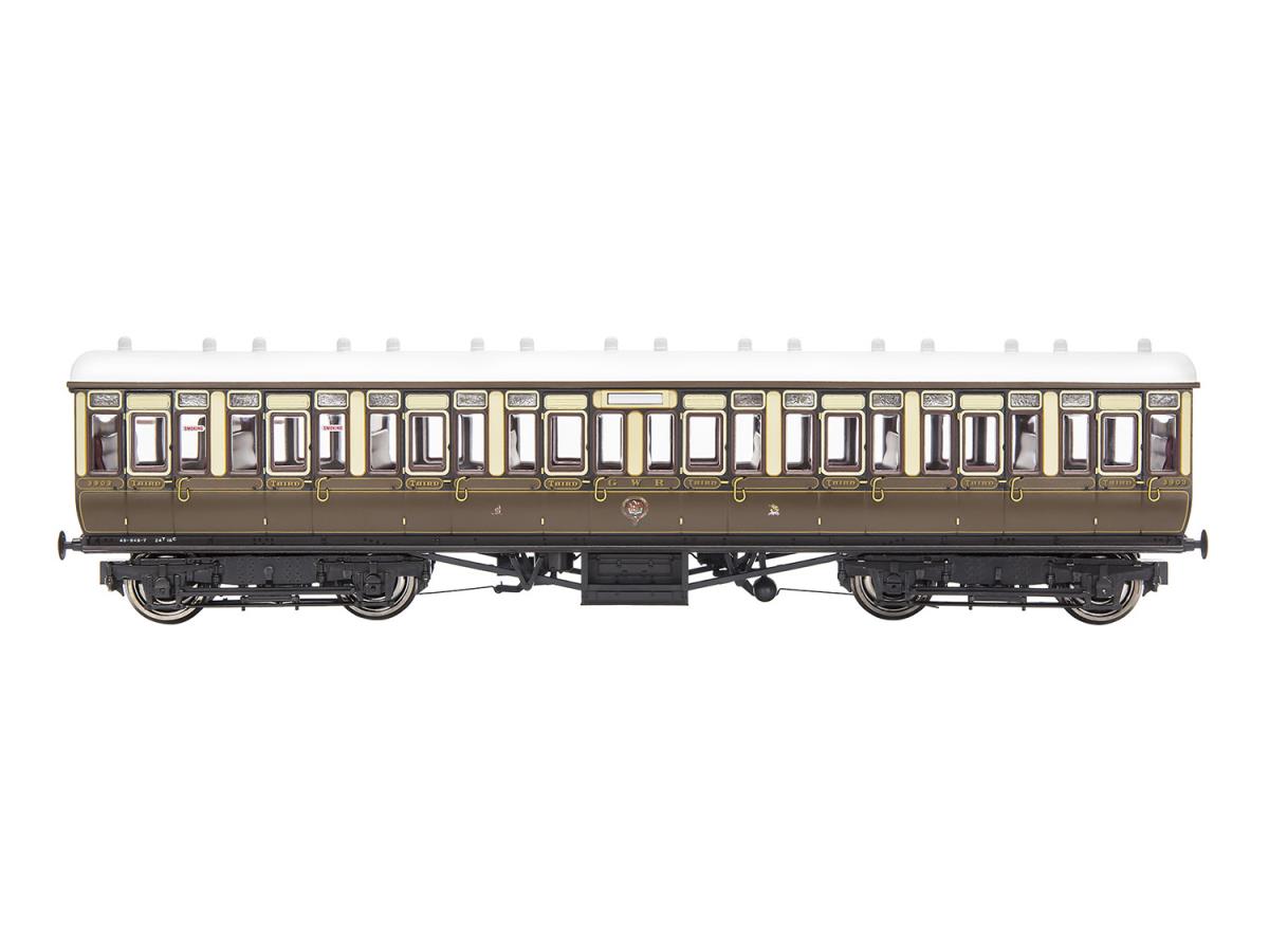 Gaugemaster GWR Toplight Coach Set (3) GWR Chocolate/Cream Pack A GM4310103