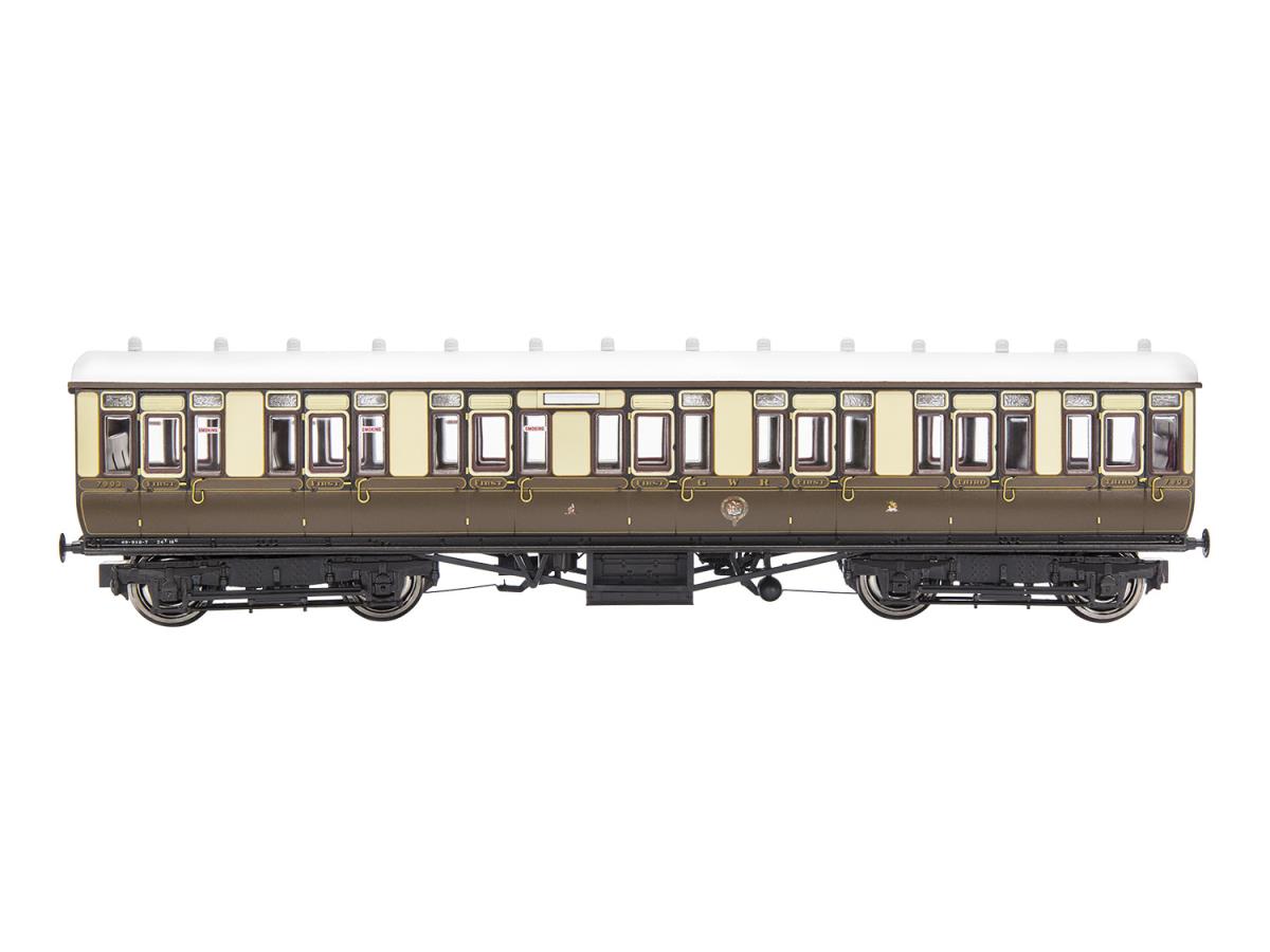 Gaugemaster GWR Toplight Coach Set (3) GWR Chocolate/Cream Pack A GM4310103