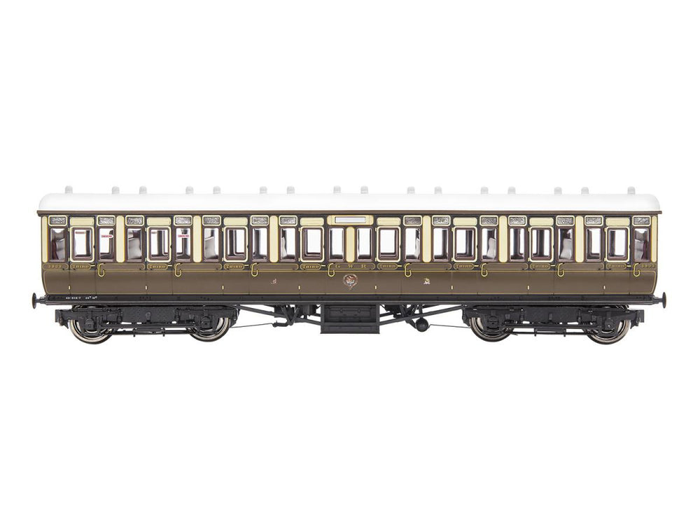 Gaugemaster GWR Toplight Coach Set (3) GWR Chocolate/Cream Pack B GM4310104