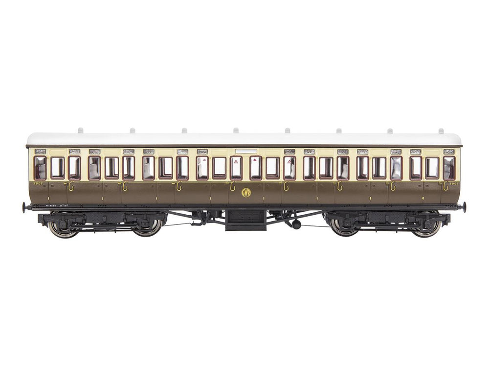 Gaugemaster GWR Toplight Coach Set (3) GWR Choc/Crm Shirtbutton Pack A GM4310105