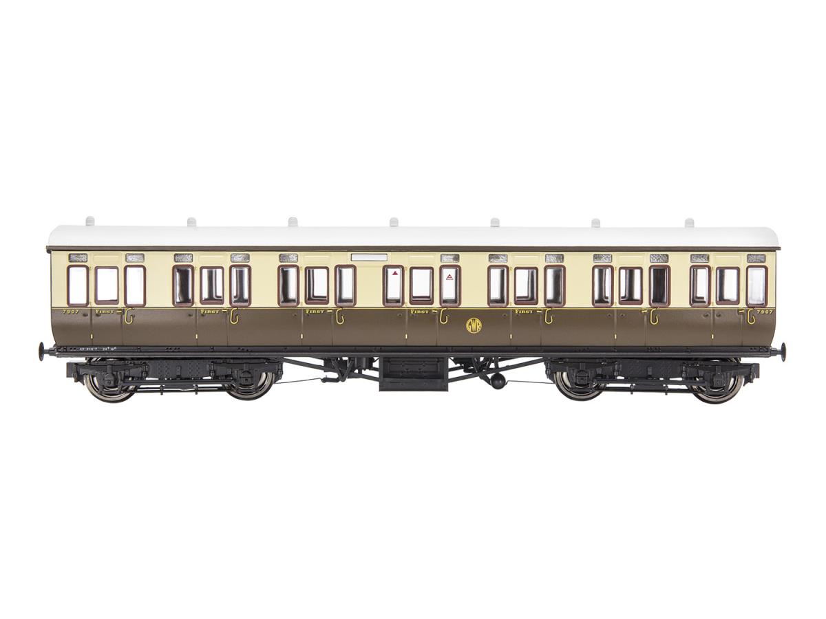 Gaugemaster GWR Toplight Coach Set (3) GWR Choc/Crm Shirtbutton Pack B GM4310106