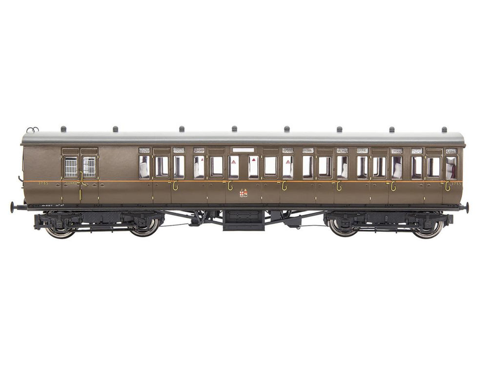 Gaugemaster GWR Toplight Coach Set (3) GWR All Brown Pack A GM4310107 OO