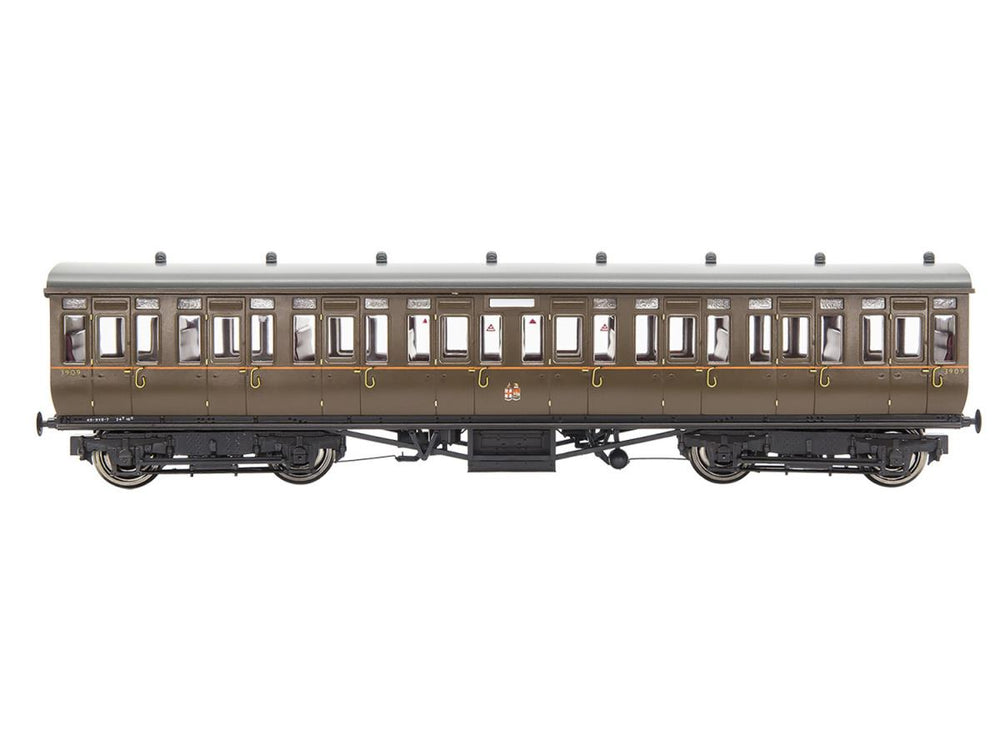 Gaugemaster GWR Toplight Coach Set (3) GWR All Brown Pack A GM4310107 OO