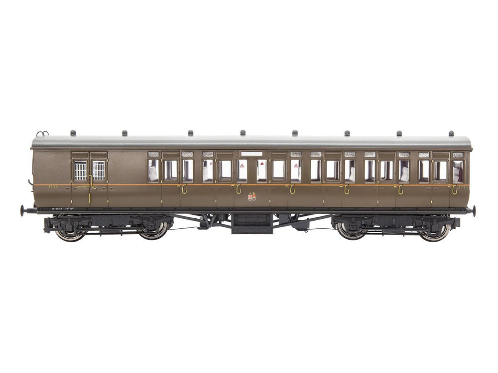 Gaugemaster GWR Toplight Coach Set (3) GWR All Brown Pack B GM4310108 OO