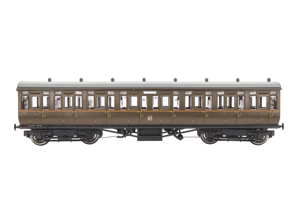 Gaugemaster GWR Toplight Coach Set (3) GWR All Brown Pack B GM4310108 OO