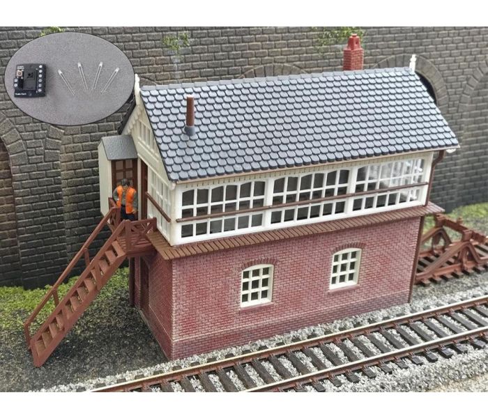 Gaugemaster Teignmouth Signal Box Kit with LED Lighting GM481L OO