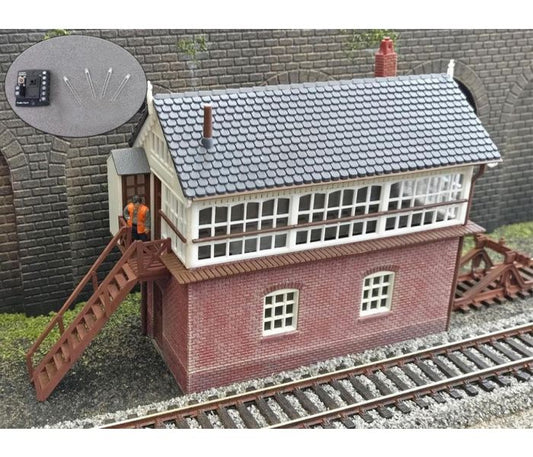 Gaugemaster Teignmouth Signal Box Kit with LED Lighting GM481L OO