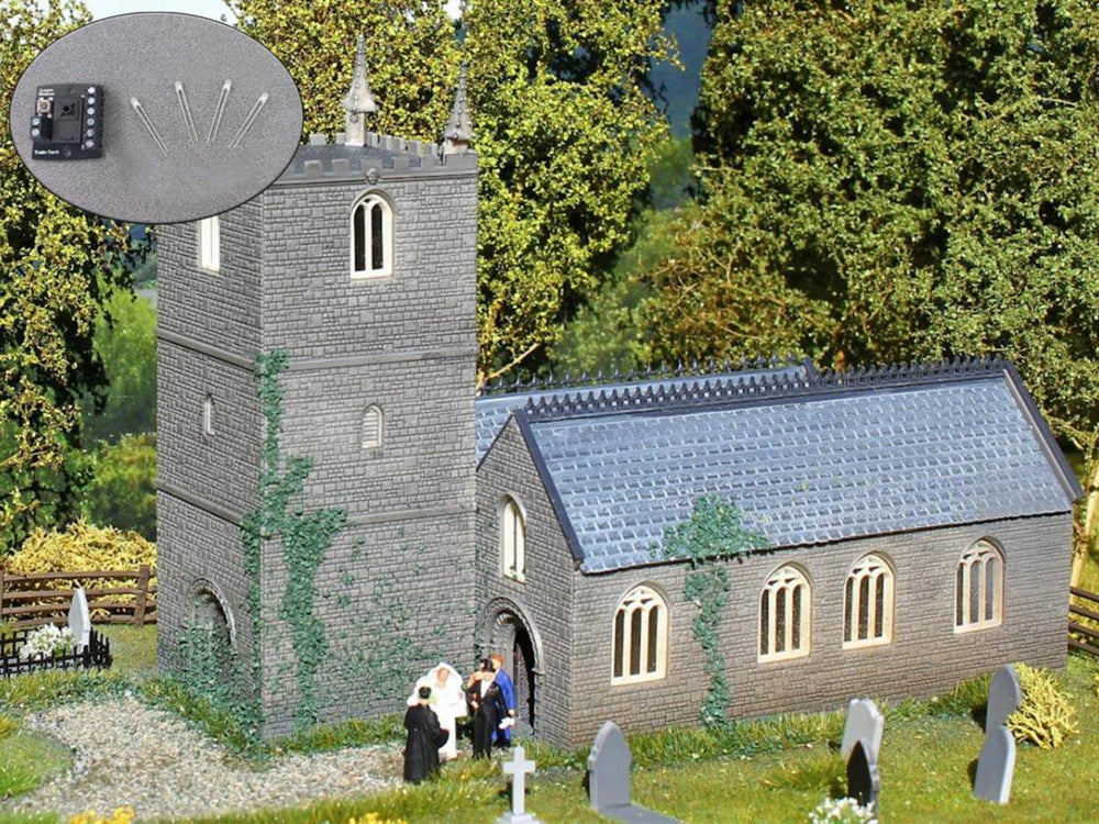 Gaugemaster Fordhampton Church Kit with LED Lighting GM483L OO
