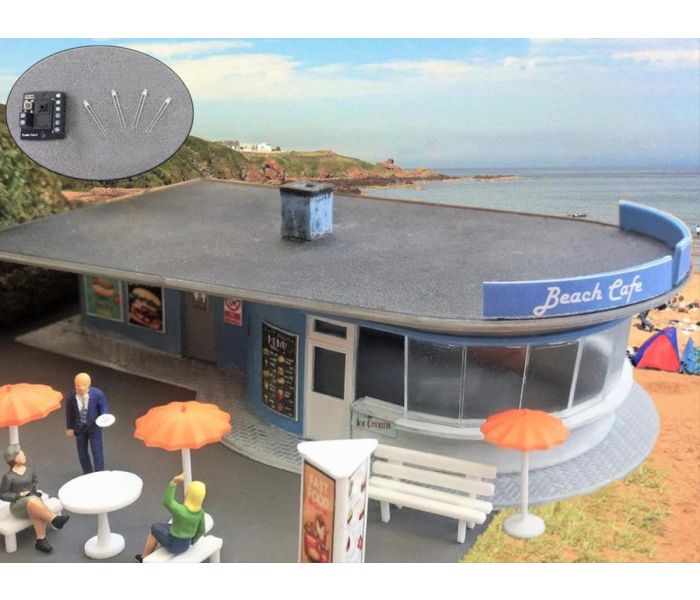 Gaugemaster Fordhampton Seafront Cafe Kit with LED Lighting GM484L OO